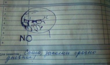 Самые смешные записи в тетрадях и дневниках школьников