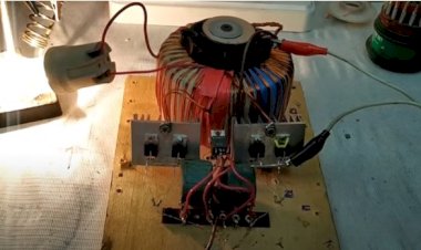 Очень простой и Мощный преобразователь 12-220V 50Гц. Своими руками!