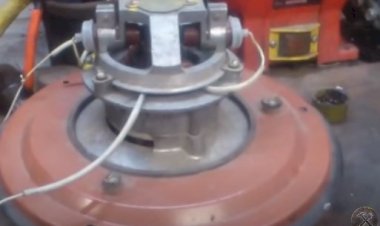 Все просто! Как разобрать и собрать мотор пылесоса Тайфун М.600W.