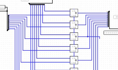 Logisim: полусумматор, сумматор, вычитатель