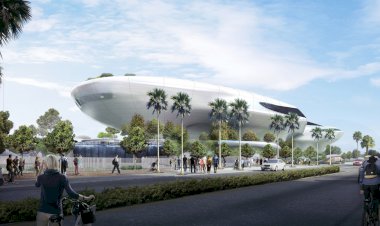 Идёт строительство музея искусств режиссера Джорджа Лукаса, в выставочном парке Лос-Анджелеса