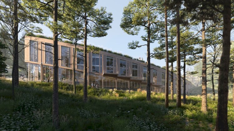 Snohetta и White Arkitekter превращают старый карьер в Швеции в устойчивую жилую застройку