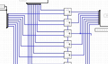 Logisim: сумматор с памятью, умножатор