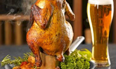 Курица в духовке на банке пива!