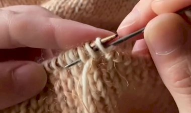 Правильное закрытие петель спицами