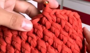 Узор для трикотажной корзинки