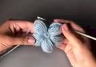 Вяжем объемный цветок крючком