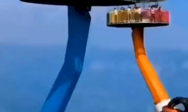 Аттракцион, воздушный поцелуй в Китае