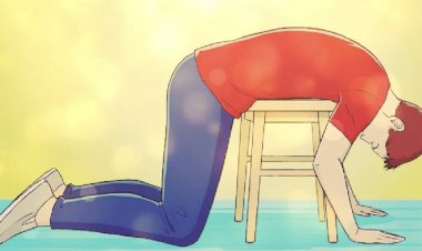 Как с помощью стула расслабить уставшую поясницу