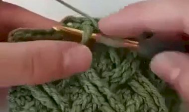 Вяжем объемный узор крючком