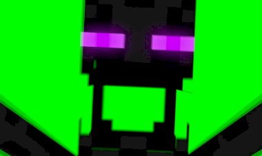 Бесплатный эффект зеленого экрана Скример Эндермена