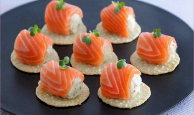 Рецепт Канапе на крекере