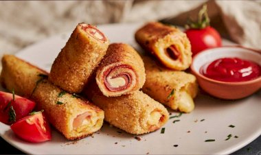 Рецепт Хлебные рулетики с ветчиной