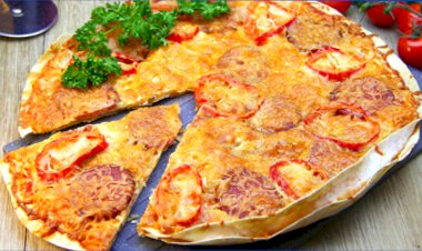 Рецепт Пицца из лаваша в духовке