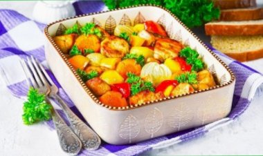 Рецепт Жаркое из свинины с картошкой в духовке