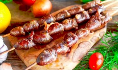 Рецепт Шашлык из куриных сердечек на мангале
