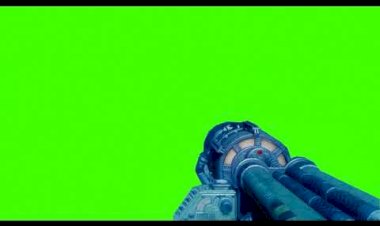 Бесплатный эффект зеленого экрана громового пистолета