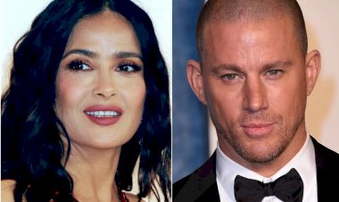 «А муж в курсе?»: Сальма Хайек и Ченнинг Татум в полуобнаженке и пикантной позе