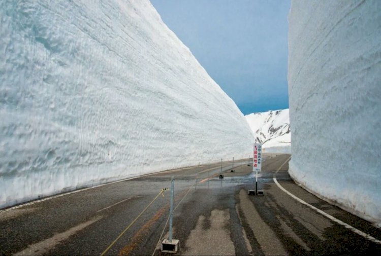 Снежный коридор глубиной 20 метров: в Японии открывается Юки-но Отани