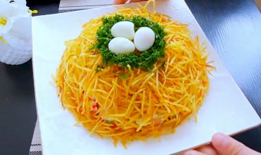 Рецепт Салат "Гнездо глухаря"