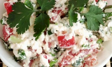 Вы Тут же Пойдете Это Готовить. Салат из Творога и Помидоров