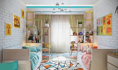 Детская для брата и сестры. В каких цветах оформить комнату?