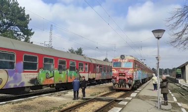 Скрещение поездов по станции Борово