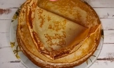 Блинчики на ржаной закваске и молоке