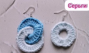 Просто и красиво - серьги крючком