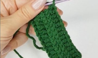 Простой и красивый узор крючком для шапочки