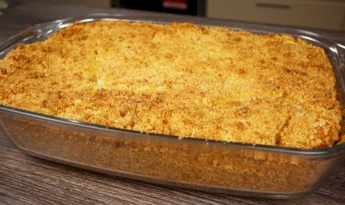 Яблочный пирог с нежным суфле, просто и очень вкусно