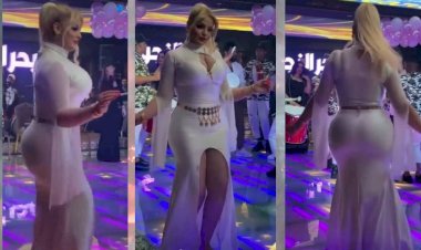 Танец фигуристой дамы в белом