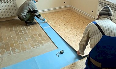 ОСБ на пол Утепление и выравнивание полов плитами OSB 9 мм под линолеум