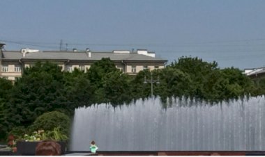 Фонтанный комплекс на Московской площади в Северной столице