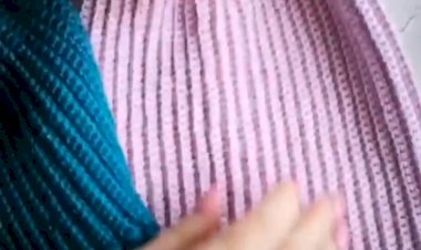 Шапочка Бини с мережкой и бусинами