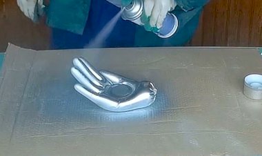 DIY Подставка под цветы Рука Stand for flowers