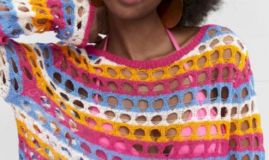 Вяжем ажурный джемпер спицами от Mango