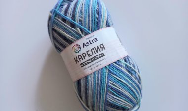 Купила носочную пряжу "Карелия". Делюсь самым первым впечатлением