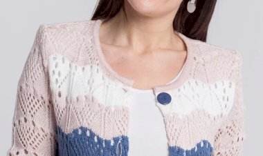 Как связать ажурный кардиган спицами. Идея от BONADI