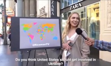 Американцев спрашивают где находится Украина :D