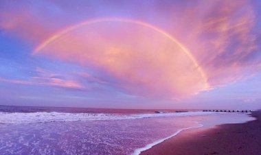 Багровое небо и Радуга)