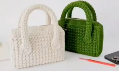 Вяжем сумку крючком простым узором