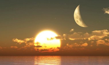 Луна и Солнце день чудесный)