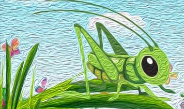 В траве сидел кузнечик)