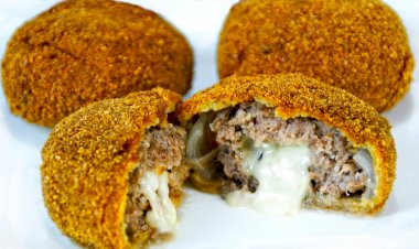 Луковые кольца с фаршем. Крутой рецепт на ужин.