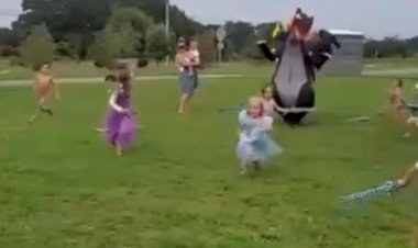 Дракон всех напугал