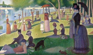 Ж.П. Сёра - основатель неоимпрессионизма. Его шедевр "Воскресенье после полудня на острове Гранд-Жатт"