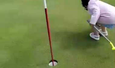 Гольфистка