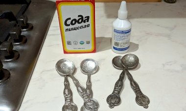 Перекись и сода творят чудеса с серебром
