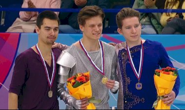 О промежуточных итогах в соревнованиях мужчин на Гран-при России по фигурному катанию после трех этапов турнира